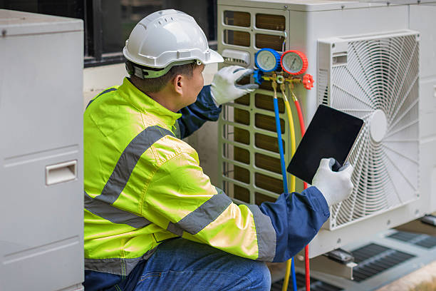 Professional Hvac technician working in Asbury, NJ